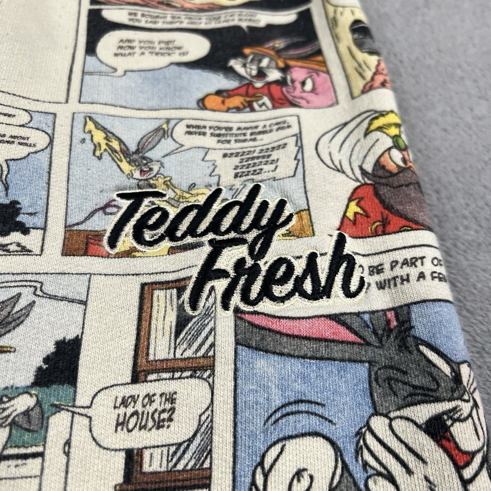 Teddy Fresh Sweatpants‎ Mens XS Looney Tunes Joggers Comic Book Drawstring - Picture 4 of 11